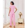 Ekouaer Pajamas for Women Set 2 Piece Lounge Set Soft Pajama Sets Short Sleeve and Pants Pj Sets Loose Sleepwear with Pockets(Heart Pattern)