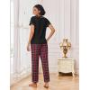 Ekouaer Pajamas for Women Set 2 Piece Lounge Set Soft Pajama Sets Short Sleeve and Pants Pj Sets Loose Sleepwear with Pockets(Red Plaid)