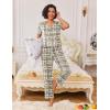 Ekouaer Pajamas for Women Set 2 Piece Lounge Set Soft Pajama Sets Short Sleeve and Pants Pj Sets Loose Sleepwear with Pockets(Teddy Bear Plaid)