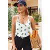 Ekouaer Ribbed Cami Pajamas Set 2 Piece Rib Knit Camisoles Pjs Racerback Tank Top with Shorts Lounge Sets for Women(Cactus)