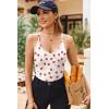 Ekouaer Ribbed Cami Pajamas Set 2 Piece Rib Knit Camisoles Pjs Racerback Tank Top with Shorts Lounge Sets for Women(Strawberry)