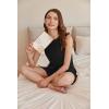 Ekouaer Women Lightweight Summer Pajama Soft Pj Set Sleepwear Tank Top Shorts with Pocket Loungewear Set S-XXL(Black)