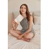Ekouaer Women Lightweight Summer Pajama Soft Pj Set Sleepwear Tank Top Shorts with Pocket Loungewear Set S-XXL(Brown Leopard)