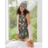 Ekouaer Women Lightweight Summer Pajama Soft Pj Set Sleepwear Tank Top Shorts with Pocket Loungewear Set S-XXL(Pink Flower and Green Floral)