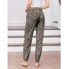 Ekouaer Womens Jogger Pajamas Pants Comfy Long Lounge Bottom,Drawstring Elastic Waist Sleep Pants with Pockets(Brown Leopard)