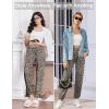 Ekouaer Womens Jogger Pajamas Pants Comfy Long Lounge Bottom,Drawstring Elastic Waist Sleep Pants with Pockets(Brown Leopard)