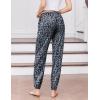 Ekouaer Womens Jogger Pajamas Pants Comfy Long Lounge Bottom,Drawstring Elastic Waist Sleep Pants with Pockets(Camo Leopard)