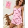 Ekouaer Womens Pajama Sets Ruffle Cami Top and Shorts 2 Piece Lounge Set Sleepwear, Summer Comfy Cute Bridal Pajama for Women(Bow)