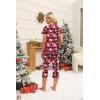 Ekouaer Women’s Sleepwear Capri Pajama Sets Short Sleeve Two-Piece Pjs V Neck Tops & Capri Pants with Pockets S-3XL(Z Christmas Santa & Plaid)