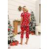 Ekouaer Women’s Sleepwear Capri Pajama Sets Short Sleeve Two-Piece Pjs V Neck Tops & Capri Pants with Pockets S-3XL(Z Christmas Snowman Print)