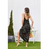 Ekouaer Women’s Sleeveless Long Nightgown Full Slip Nightdress Soft Sleepdress V Neck Nightshirt(Black Star)