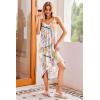 Ekouaer Women’s Sleeveless Long Nightgown Full Slip Nightdress Soft Sleepdress V Neck Nightshirt(Pink Print)