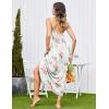 Ekouaer Women’s Sleeveless Long Nightgown Full Slip Nightdress Soft Sleepdress V Neck Nightshirt(White Flower)