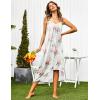 Ekouaer Women’s Sleeveless Long Nightgown Full Slip Nightdress Soft Sleepdress V Neck Nightshirt(White Flower)