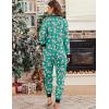 Ekouaer Christmas Onesie Fleece Long Sleeve Adult One Piece Pajamas for Women Zipper Pjs with Pocket S-XXL(Christmas Green)