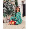 Ekouaer Christmas Onesie Fleece Long Sleeve Adult One Piece Pajamas for Women Zipper Pjs with Pocket S-XXL(Christmas Green)