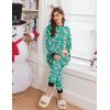 Ekouaer Christmas Onesie Fleece Long Sleeve Adult One Piece Pajamas for Women Zipper Pjs with Pocket S-XXL(Christmas Green)