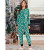 Ekouaer Christmas Onesie Fleece Long Sleeve Adult One Piece Pajamas for Women Zipper Pjs with Pocket S-XXL(Christmas Green)