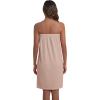 Ekouaer Waffle Robes For Women Bath Wraps Lightweight Knee Length Soft Shower Robe with Pocket S-L(Beige)
