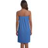 Ekouaer Waffle Robes For Women Bath Wraps Lightweight Knee Length Soft Shower Robe with Pocket S-L(Blue)