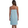 Ekouaer Waffle Robes For Women Bath Wraps Lightweight Knee Length Soft Shower Robe with Pocket S-L(Light Blue)