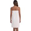 Ekouaer Waffle Robes For Women Bath Wraps Lightweight Knee Length Soft Shower Robe with Pocket S-L(White)