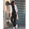 Ekouaer Womens Pajamas Set Long Sleeve Loungewear Soft Lounge Set Joggers with Pockets(Black)
