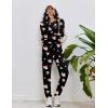 Ekouaer Womens Pajamas Set Long Sleeve Loungewear Soft Lounge Set Joggers with Pockets(Black Heart)