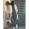 Ekouaer Womens Pajamas Set Long Sleeve Loungewear Soft Lounge Set Joggers with Pockets(Dim Gray)