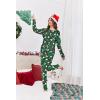 Ekouaer Womens Pajamas Set Long Sleeve Loungewear Soft Lounge Set Joggers with Pockets(Green Christmas)