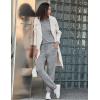 Ekouaer Womens Pajamas Set Long Sleeve Loungewear Soft Lounge Set Joggers with Pockets(Light Grey)