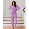 Ekouaer Womens Pajamas Set Long Sleeve Loungewear Soft Lounge Set Joggers with Pockets(Love)