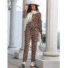 Ekouaer Womens Pajamas Set Long Sleeve Loungewear Soft Lounge Set Joggers with Pockets(Pattern1 Leopard)
