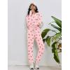 Ekouaer Womens Pajamas Set Long Sleeve Loungewear Soft Lounge Set Joggers with Pockets(Pink Doll)