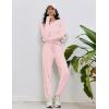 Ekouaer Womens Pajamas Set Long Sleeve Loungewear Soft Lounge Set Joggers with Pockets(Pink Stripe)