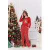 Ekouaer Womens Pajamas Set Long Sleeve Loungewear Soft Lounge Set Joggers with Pockets(Red Chirstmas Teddy)
