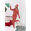 Ekouaer Womens Pajamas Set Long Sleeve Loungewear Soft Lounge Set Joggers with Pockets(Red Christmas)