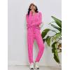 Ekouaer Womens Pajamas Set Long Sleeve Loungewear Soft Lounge Set Joggers with Pockets(Rose Leopard)