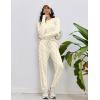 Ekouaer Womens Pajamas Set Long Sleeve Loungewear Soft Lounge Set Joggers with Pockets(Teddy)