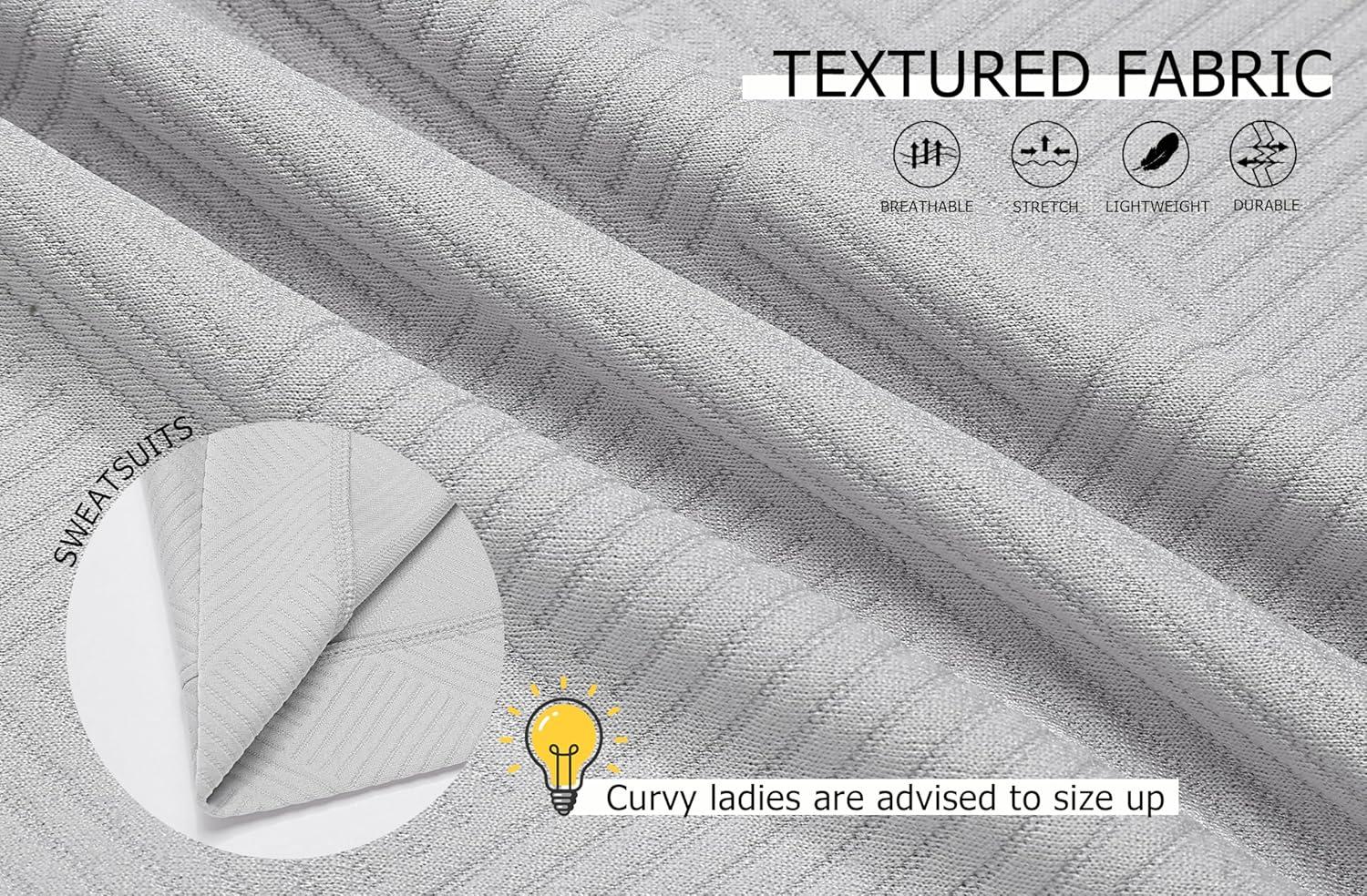 imageEkouaer Lounge Sets for Women Textured 2 Piece Shorts Set Cozy Summer Outfits Casual Loungewear Short Sleeve SweatsuitsGrey