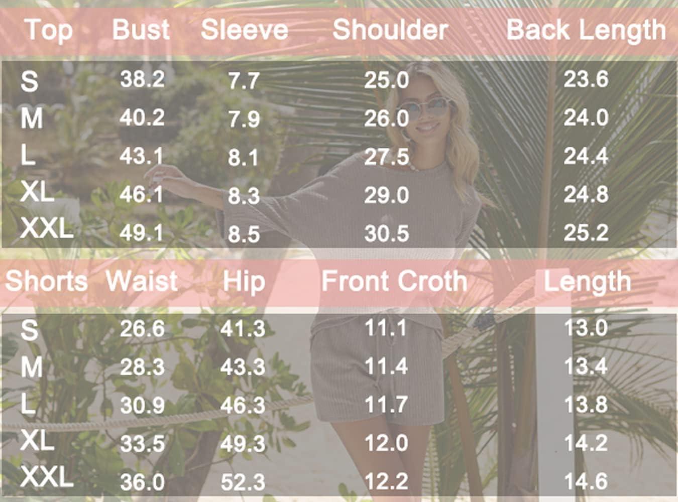 imageEkouaer Pajamas Set for Women Half Sleeves Soft Waffle Knit 2 Piece Outfits Lounge Set with Pockets