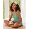 Ekouaer Pajamas for Women Soft Lingerie Sleepwear 2 Piece Cami Shorts Set Waffle Knit Pj Loungewear