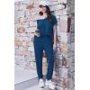 Ekouaer Viscose from Bamboo Women’s Pajama Sets Super Soft Short Sleeve Button Top and Pants Pj Sleepwear Sets S-XXL(Navy Blue)