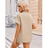 Ekouaer Womens 2 Piece Lounge Set Short Sleeve Button Down Shirt Vacation Outfits Casual Loungewear with Pockets
