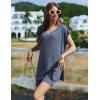 Ekouaer Womens 2 Piece Sets Summer Biker Shorts Set Outfits Knit Loungewear V Neck Workout Sets Tracksuit S-XXL(Blue)