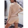 Ekouaer Women’s Pajama Set 2 Piece Knit Set Casual Lounge Set V Neck Pj Set Pullover and Shorts Sweater