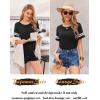 Ekouaer Womens Pajama Sets Short Sleeve Short Sets 2 Piece Sleepwear Soft Lounge Sets with Pocket,S-XXL(Black)