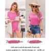 Ekouaer Womens Pajama Sets Short Sleeve Short Sets 2 Piece Sleepwear Soft Lounge Sets with Pocket,S-XXL(Pink)