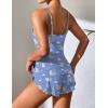 Ekouaer Women Pajamas Set Cami Shorts Set Soft V Neck Sleepwear Sleeveless Lingerie Pjs Set S-XXL(Teddy Bear Purple)