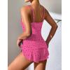 Ekouaer Women Pajamas Set Cami Shorts Set Soft V Neck Sleepwear Sleeveless Lingerie Pjs Set S-XXL(Teddy Leopard Print)